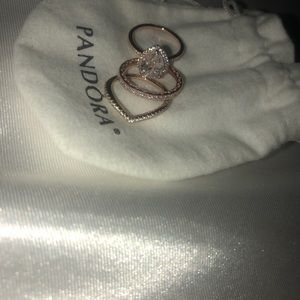 pandora size 7 ring set